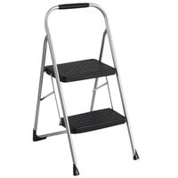 Cosco 11308PBL1E Big Step Black / Gray 2 Step Folding Step Stool