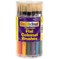 Creativity Street 5167 Chenille Kraft Colossal Brush with Flat Natural Bristles - 30/Set
