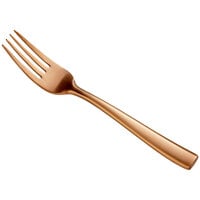 Bon Chef S3007RGM Manhattan 6 3/4" 18/10 Extra Heavy Weight Matte Rose Gold Stainless Steel Salad Fork - 12/Pack