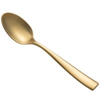 Bon Chef S3000G Manhattan 6 1/2 inch 18/10 Extra Heavy Weight Gold Stainless Steel Teaspoon - 12/Pack