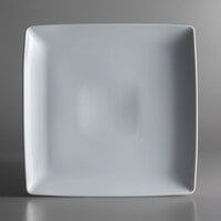 Sant' Andrea Fusion by 1880 Hospitality R4020000163S 12" Bright White Porcelain Square Plate - 6/Case