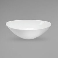 Oneida R4020000714 Fusion Deep 45.33 oz. Bright White Porcelain Oval Bowl - 24/Case