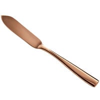 Bon Chef S3010RG Manhattan 6 1/4" 18/10 Extra Heavy Weight Rose Gold Stainless Steel Butter Knife - 12/Pack