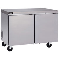 Delfield GUR48P-S 48 inch Front Breathing Undercounter Refrigerator with 3 inch Casters