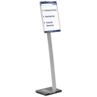 Durable 481523 43"-50" Metal Stand with 11" x 17" Adjustable Insert Space