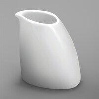 Oneida R4700000806 Mood 6.5 oz. Bright White Porcelain Creamer - 36/Case