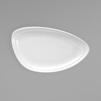 Oneida R4700000347 Mood 10 inch Bright White Porcelain Snack Platter - 24/Case