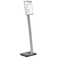 Durable 481423 40 1/2" - 46 1/2" Metal Stand with 8 1/2" x 11" Adjustable Insert Space