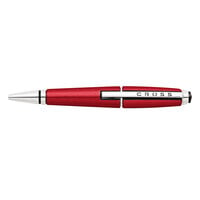 Cross AT05557 Edge Pen Black Ink .7 mm Medium Point Rollerball Pen with Red Barrel