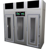 Stagionello 100 inch Glass Door Stainless Steel Meat Curing Cabinet - 880 lb. / 400 kg., 380V, 7120W