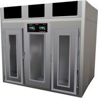 Stagionello 100 inch Glass Door Stainless Steel Meat Curing Cabinet - 17,600 lb. / 800 kg., 380V, 8600W