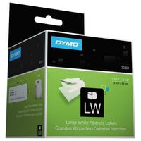 DYMO 30321 LabelWriter 1 7/16 inch x 3 1/2 inch White Address Permanent Self-Adhesive 260-Label Roll - 2/Box