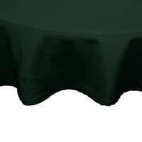 Intedge Round Hunter Green Hemmed 65/35 Poly/Cotton Blend Cloth Table Cover
