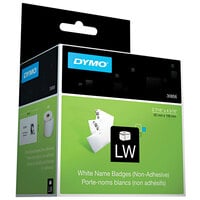 DYMO 30856 LabelWriter 2 7/16" x 4 3/16" White Name Badge Insert Non-Adhesive Label Roll - 250/Roll