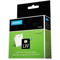 DYMO 1738595 LabelWriter 3/4 inch x 2 1/2 inch White Bar Code Permanent Self-Adhesive Label Roll - 450/Roll