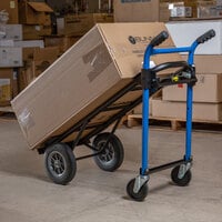 Harper DTC8635P 4-in-1 900 lb. Quick Change Hand Truck with Dual Handles and 10 inch Solid Rubber Wheels