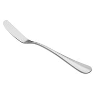 Oneida T148KSBF Baguette 6 3/4 inch 18/10 Stainless Steel Extra Heavy Weight Butter Spreader with Flat Handle - 12/Case