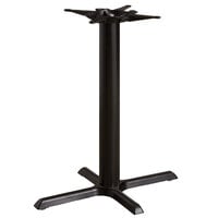 Lancaster Table & Seating Cast Iron 22" x 30" Black 4" Counter Height Column