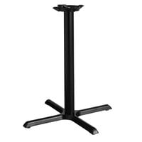 Lancaster Table & Seating 30 inch x 30 inch Black 3 inch Counter Height Column Cast Iron Table Base