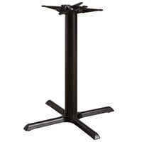 Lancaster Table & Seating 30 inch x 30 inch Black 4 1/2 inch Counter Height Cast Iron Column