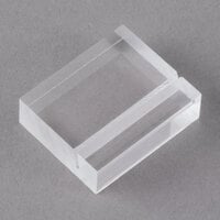 American Metalcraft LK50 1 1/4 inch Clear Acrylic Card Holders with Carrying Case   - 50/Set
