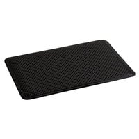 ES Robbins 184552 Feel Good 24 inch x 36 inch Black Grease-Proof Anti-Fatigue Floor Mat - 3/8 inch Thick