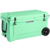 CaterGator CG65SFW Seafoam 65 Qt. Mobile Rotomolded Extreme Outdoor Cooler / Ice Chest