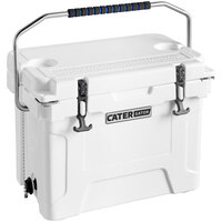 CaterGator CG20WH White 20 Qt. Rotomolded Extreme Outdoor Cooler / Ice Chest