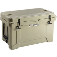 CaterGator CG45TAN Tan 45 Qt. Rotomolded Extreme Outdoor Cooler / Ice Chest