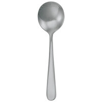 Walco 0812FS Star 7 inch 18/10 Stainless Steel Extra Heavy Weight Bouillon Spoon with Fieldstone Finish - 12/Case