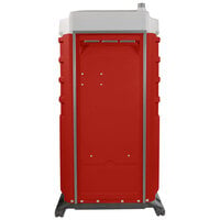 PolyJohn FS3-3013 Fleet Red Premium Portable Restroom with Freshwater / Recirculating Flush Tank - Assembled