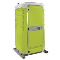 PolyJohn FS3-3004 Fleet Lime Green Premium Portable Restroom with Freshwater / Recirculating Flush Tank - Assembled