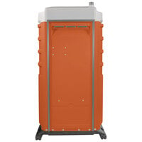 PolyJohn FS3-3011 Fleet Orange Premium Portable Restroom with Freshwater / Recirculating Flush Tank - Assembled