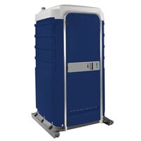 PolyJohn FS3-3016 Fleet Dark Blue Premium Portable Restroom with Freshwater / Recirculating Flush Tank - Assembled