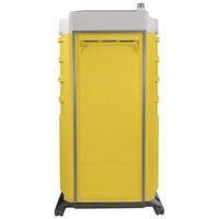 PolyJohn FS3-3009 Fleet Yellow Premium Portable Restroom with Freshwater / Recirculating Flush Tank - Assembled