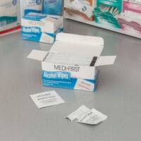 Medi-First 22133 Alcohol Wipes / Prep Pads - 100/Box
