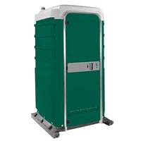 PolyJohn FS3-3003 Fleet Evergreen Premium Portable Restroom with Freshwater / Recirculating Flush Tank - Assembled