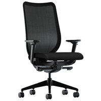 HON N103CU10 Nucleus Series Black Ilira-Stretch M4 Swivel / Tilt Office Chair