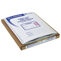 C-Line Products 97009 3 inch x 2 inch Self-Expiring Visitor Name Badges with Registry Log Book