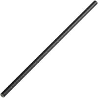 EcoChoice 7 3/4 inch Black Jumbo Unwrapped Paper Straw - 4800/Case