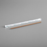 EcoChoice 7 3/4" Kraft Jumbo Wrapped Paper Straw - 3200/Case