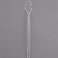 Fineline Tiny Temptations 6511-CL 6" Tiny Tasters Clear Plastic Cocktail Spoon - 400/Case