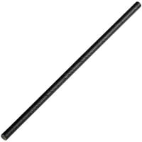 EcoChoice 7 1/2 inch Black Unwrapped Paper Sip Straw - 2500/Case
