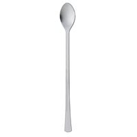 Fineline Tiny Temptations 6511-SV 6" Tiny Tasters Silver Look Plastic Cocktail Spoon - 400/Case