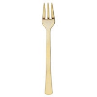 Fineline 7500 Golden Secrets 4" Gold Look Plastic Tiny Tasting Fork - 576/Case