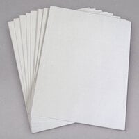 C-Line 87587 2 1/2 inch x 8 1/2 inch Embossed White Tent Card - 100/Box