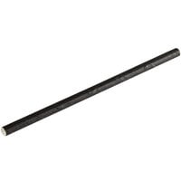 EcoChoice 5 1/2" Black Unwrapped Paper Sip Straw - 2500/Case