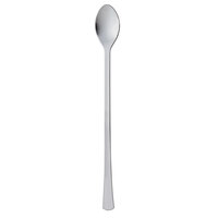 Fineline Tiny Temptations 6511-SV 6 inch Tiny Tasters Silver Look Plastic Cocktail Spoon - 20/Pack