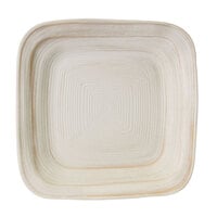 Elite Global Solutions D9PLST Della Terra Melamine Stoneware 9 inch Off White Irregular Square Plate - 6/Case