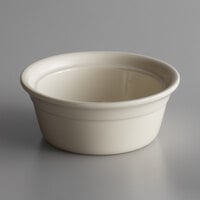 Syracuse China 950027729 Casablanca 13 oz. Cream White Large Deep Porcelain Casserole Dish - 24/Case